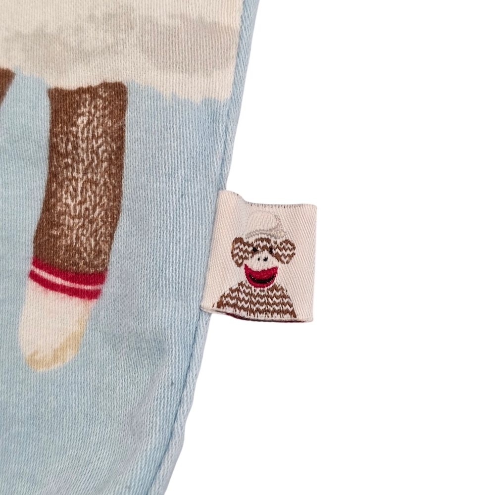 Nick & Nora Sock Monkey Cloud Print Cotton Novelty Sleep Shirt Gown Tunic XXL - Picture 6 of 8